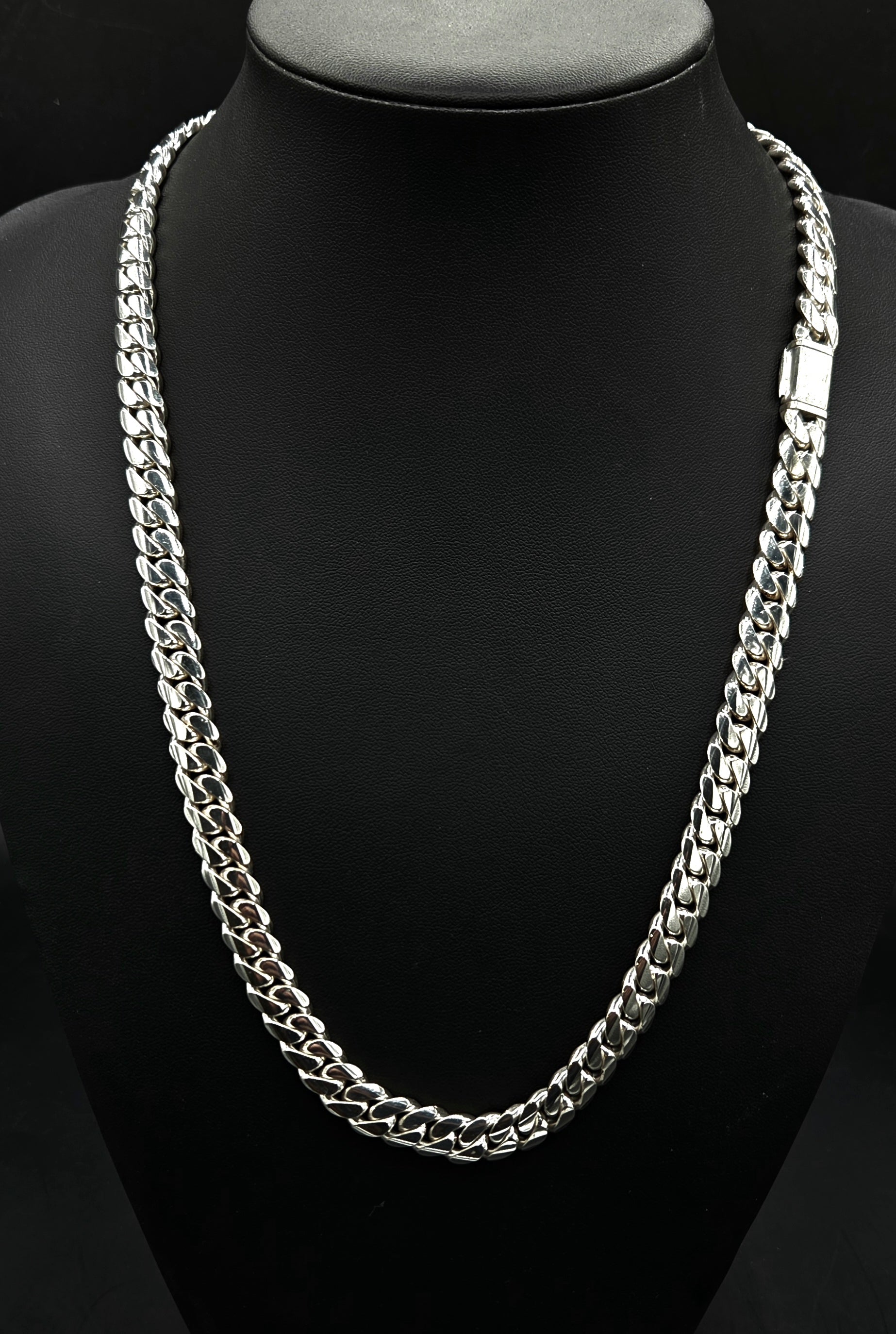 שרשרת כסף (950) קובנית 10 מ"מ רוחב