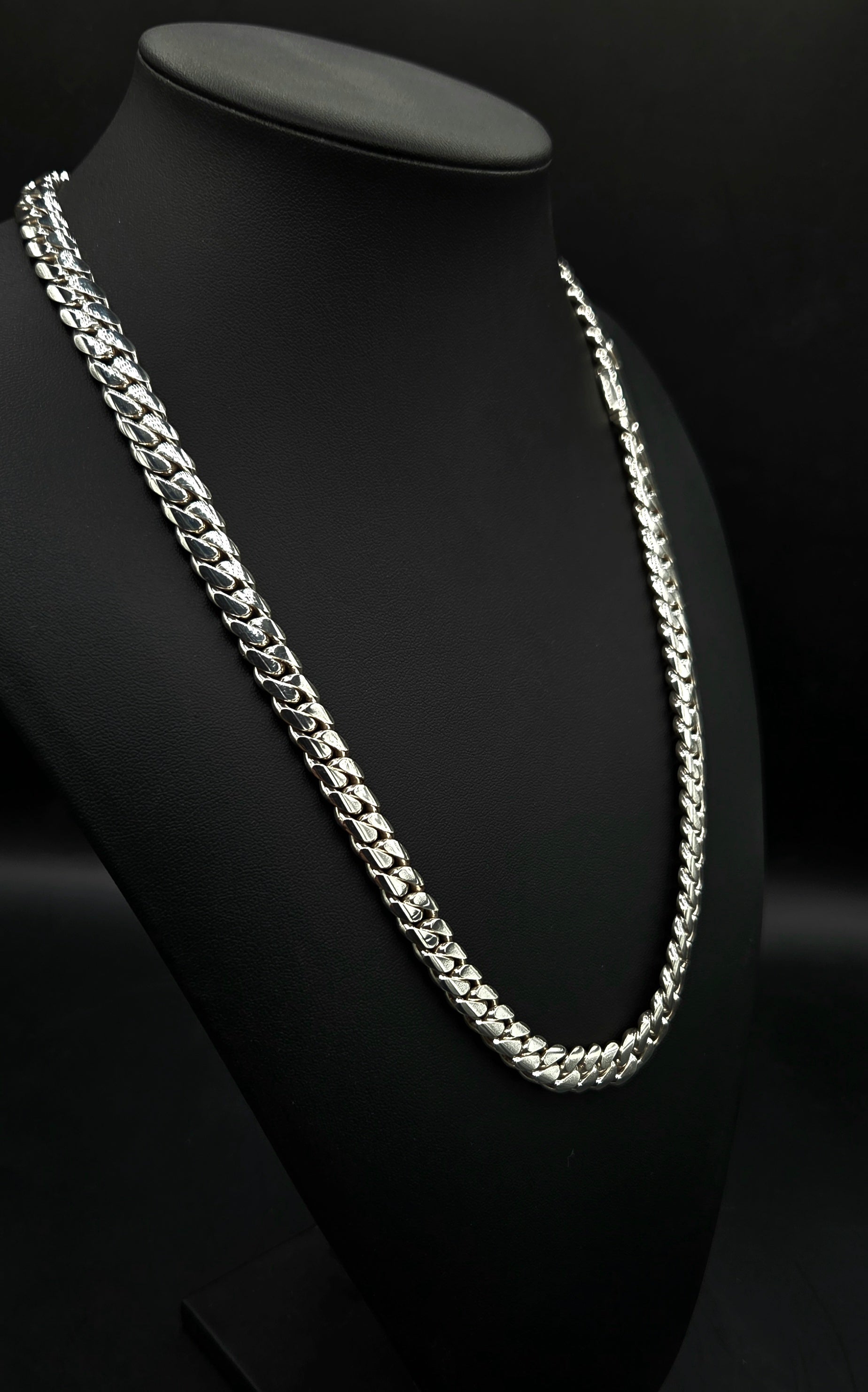 שרשרת כסף (950) קובנית 10 מ"מ רוחב